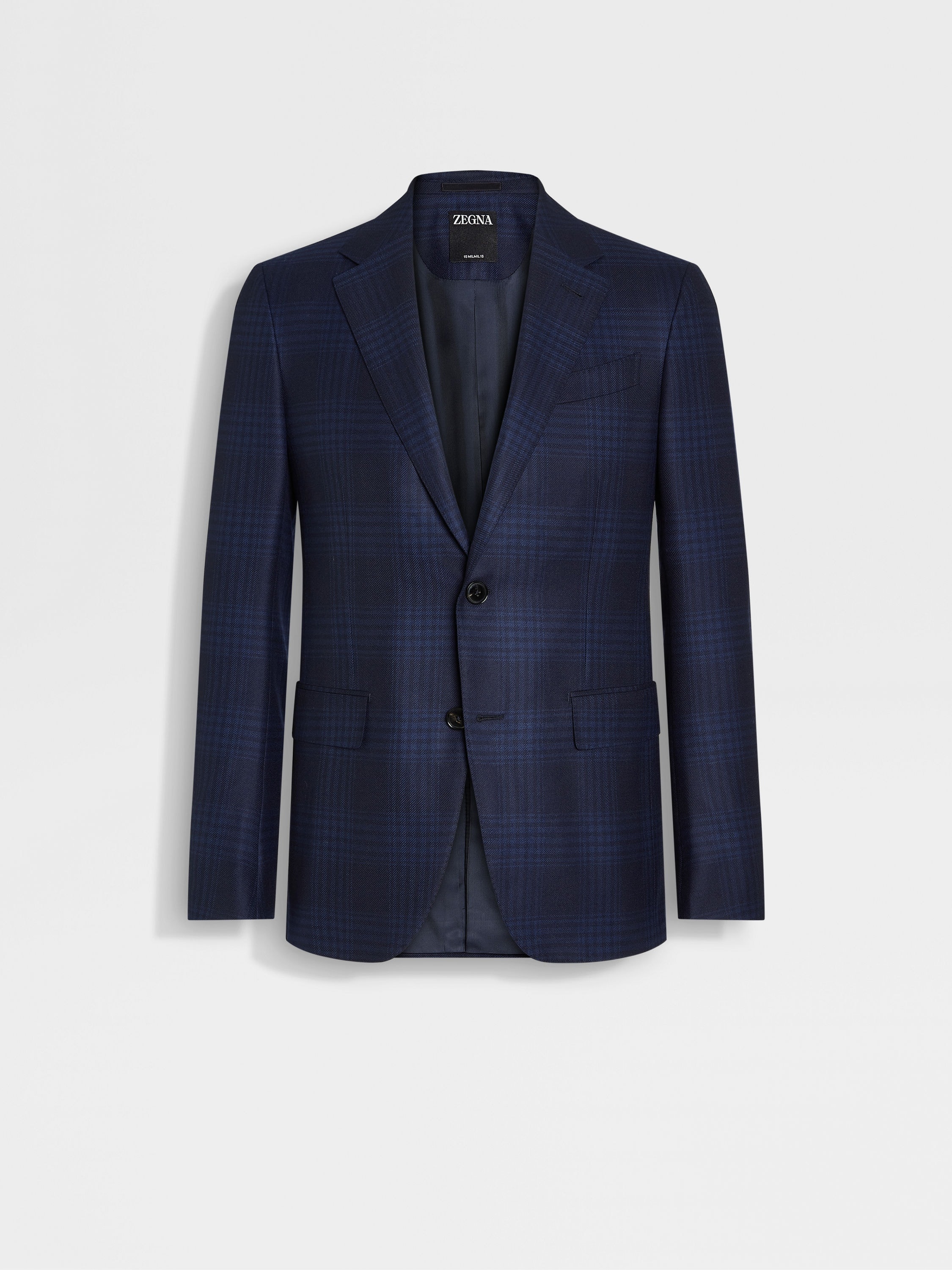 NAVY BLUE AND BLUE 15MILMIL15 WOOL JACKET - 1