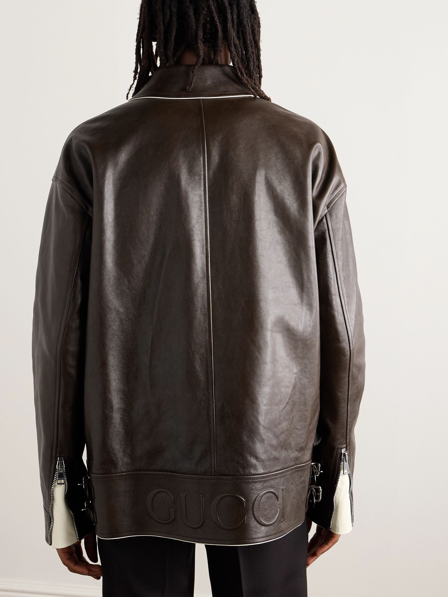 Leather Jacket Dark brown - 3