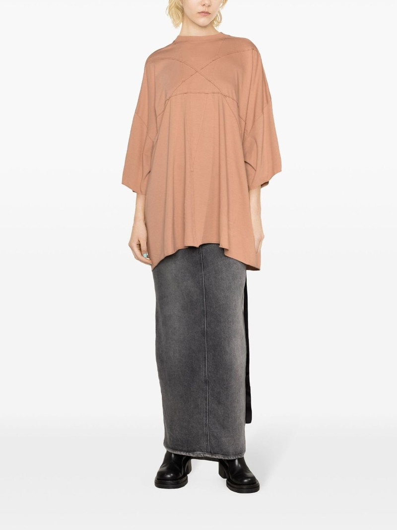 Rick Owens DRKSHDW Tommy T patchwork T-shirt outlook