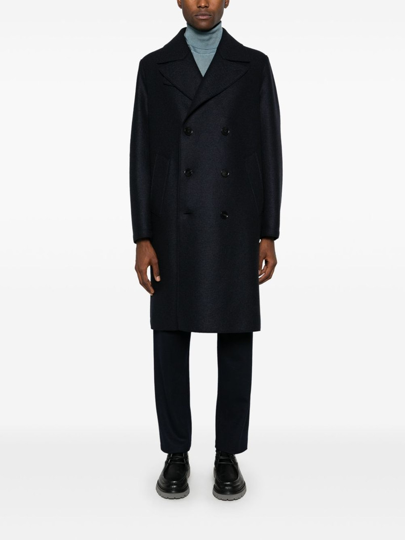 Harris Wharf London double-breasted tailored coat outlook