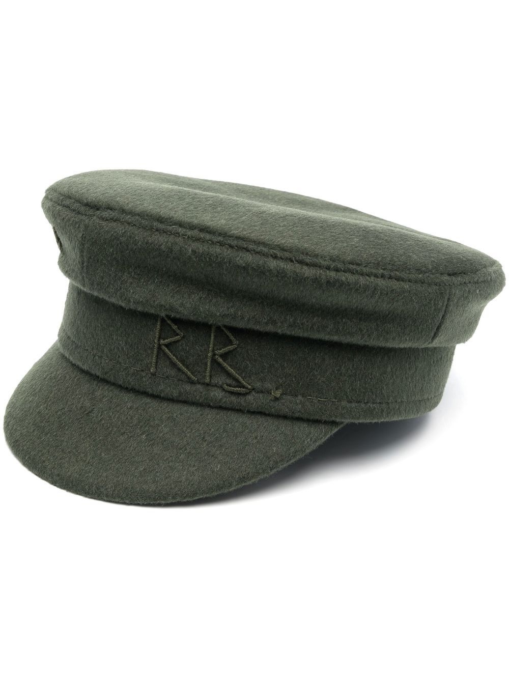 logo-embroidered baker boy cap - 1