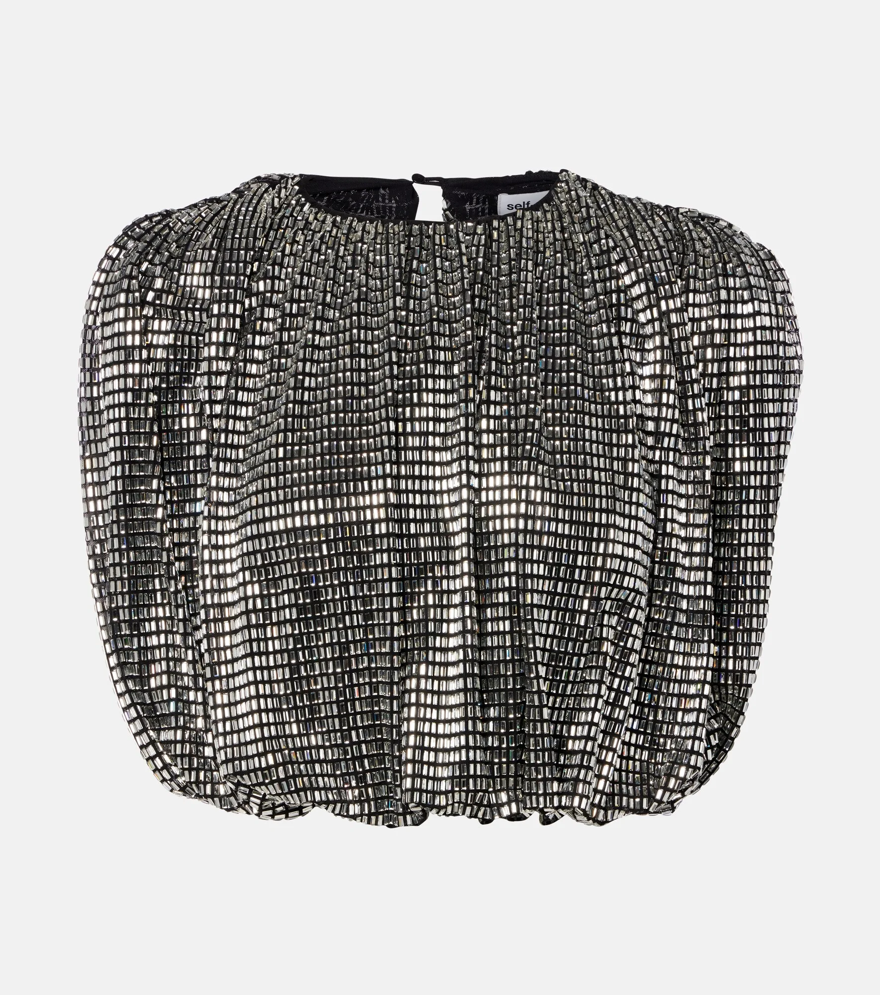 Draped embellished top - 1