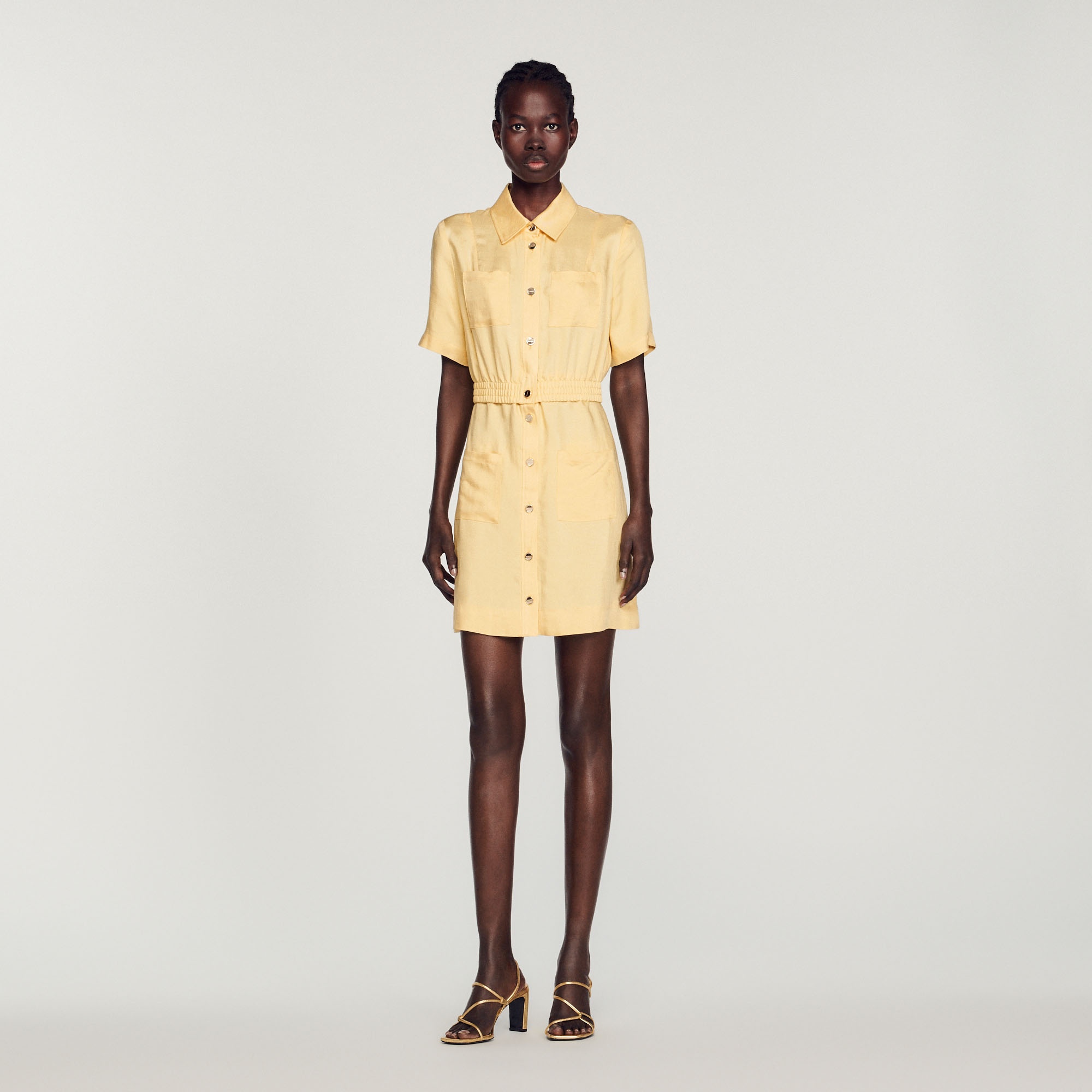Short buttoned dress - 3