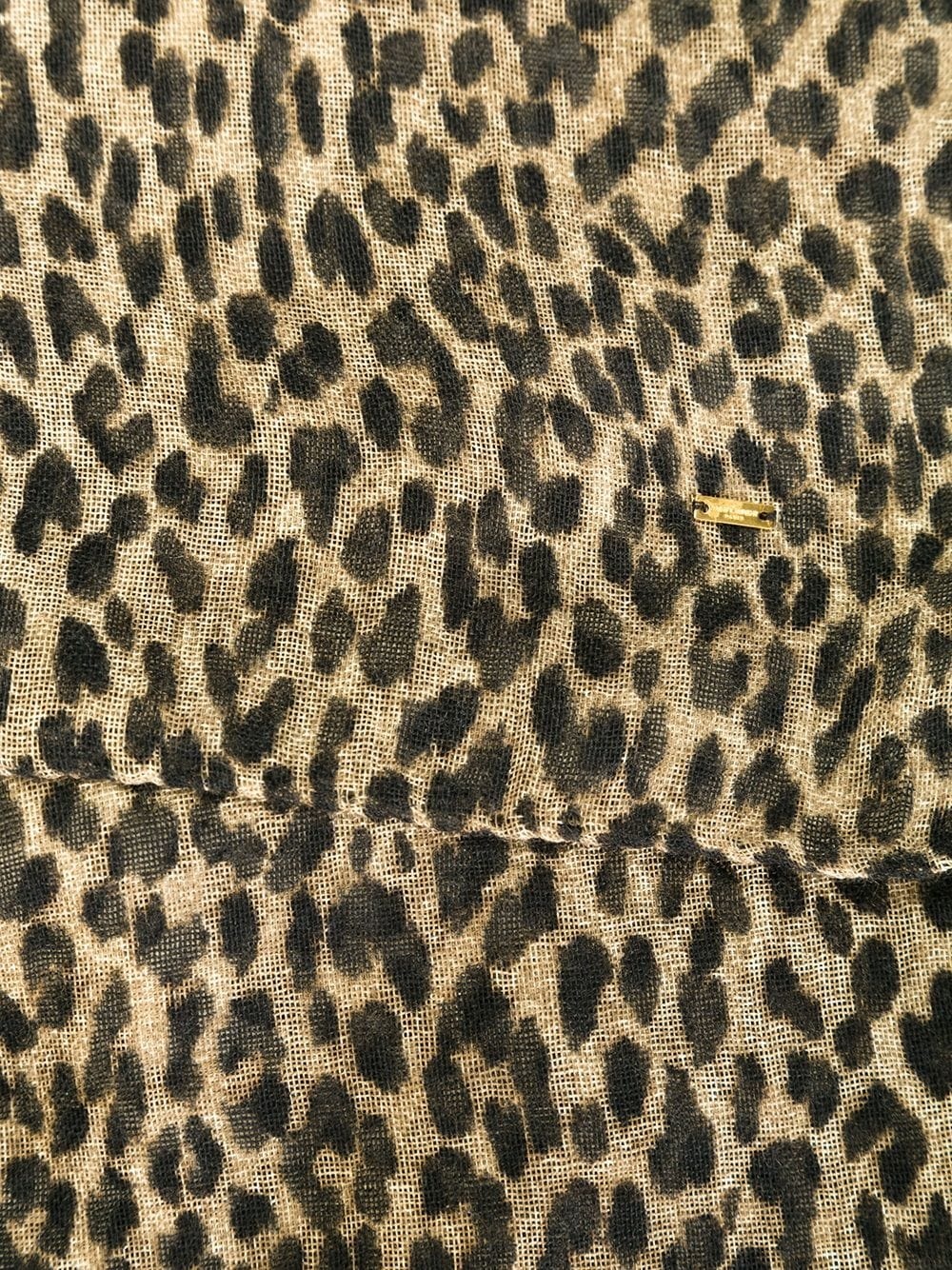 leopard-print scarf - 3