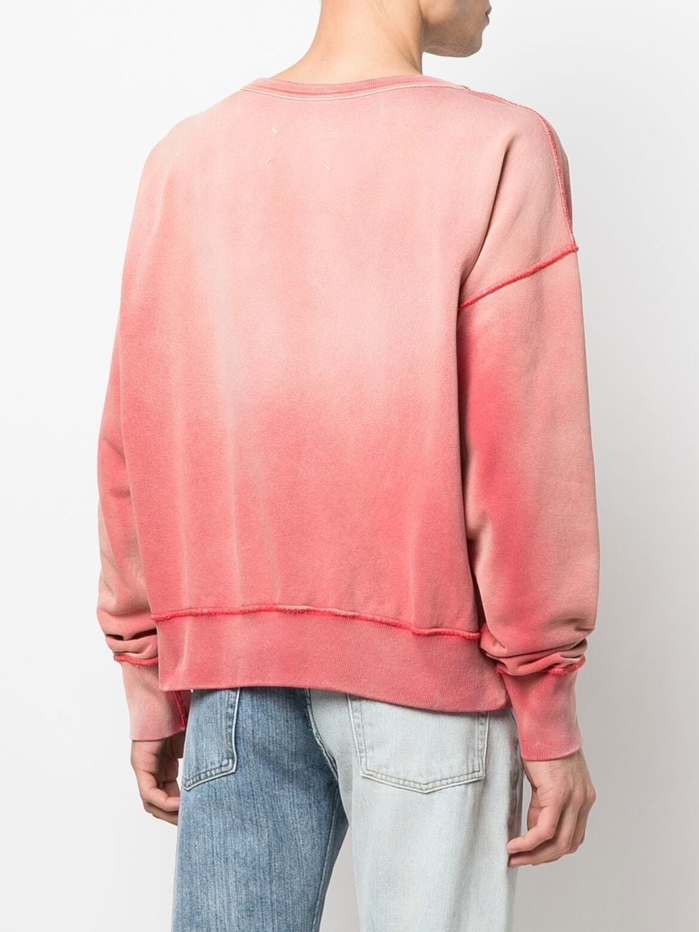 faded-effect cotton sweatshirt - 4