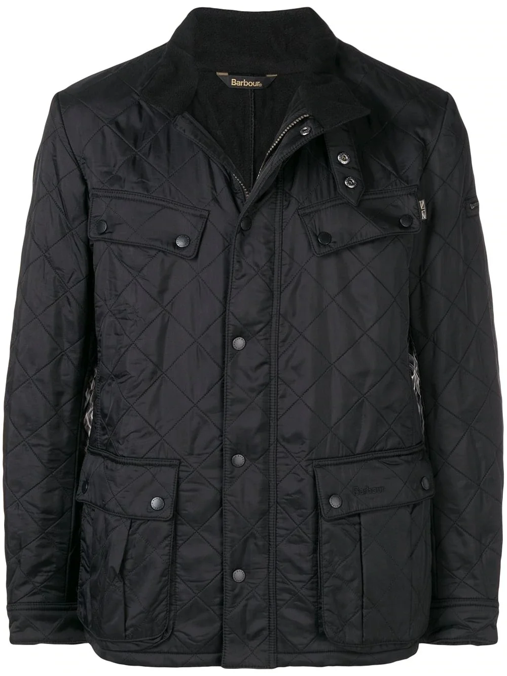 quilted shirt jacket - 1