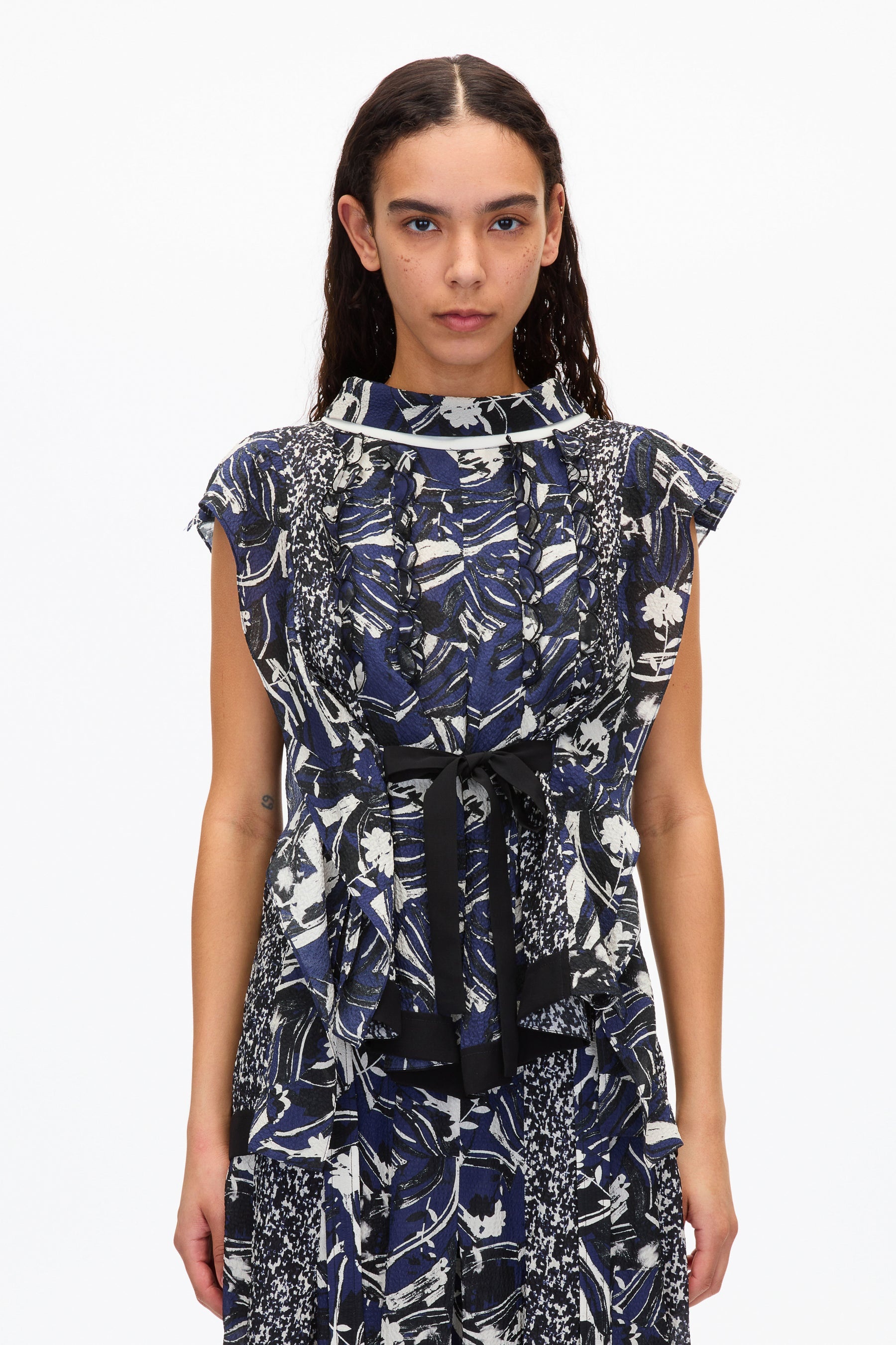 Floral Impressions Pleated Blouse - 2