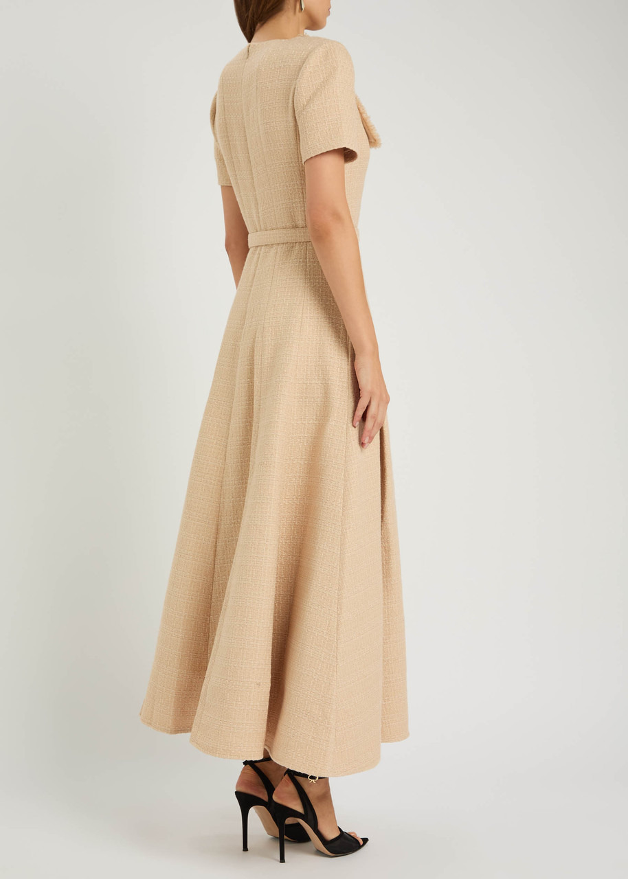 Roland Mouret Belted Bouclé Maxi Dress - 3