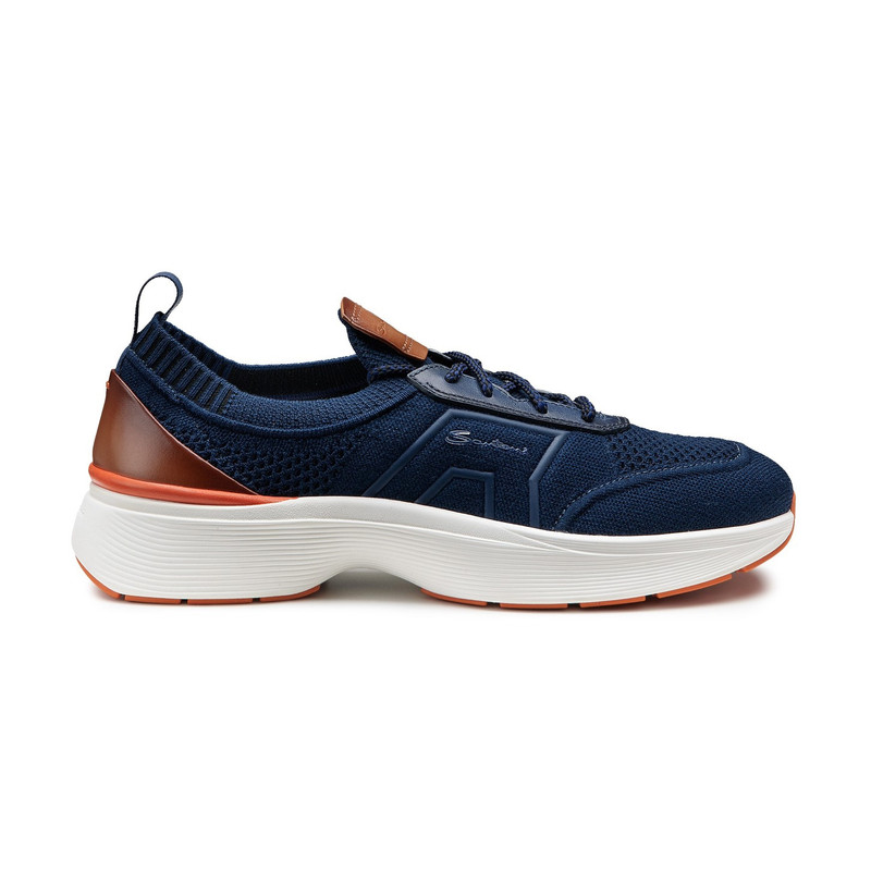 Men's blue stretch knit Easy Bounce sneaker 1