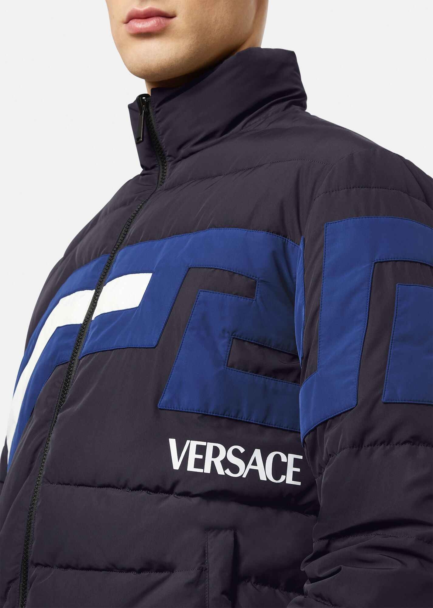 Greca Reversible Puffer Jacket - 7