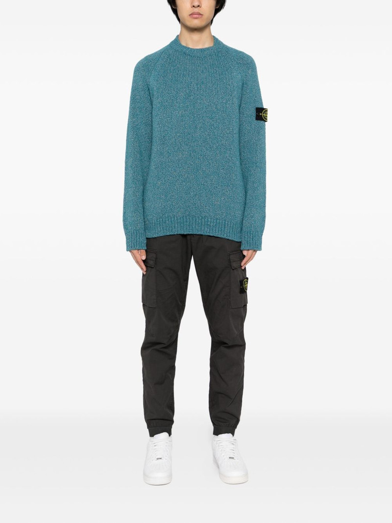 Stone Island logo-patch jumper outlook