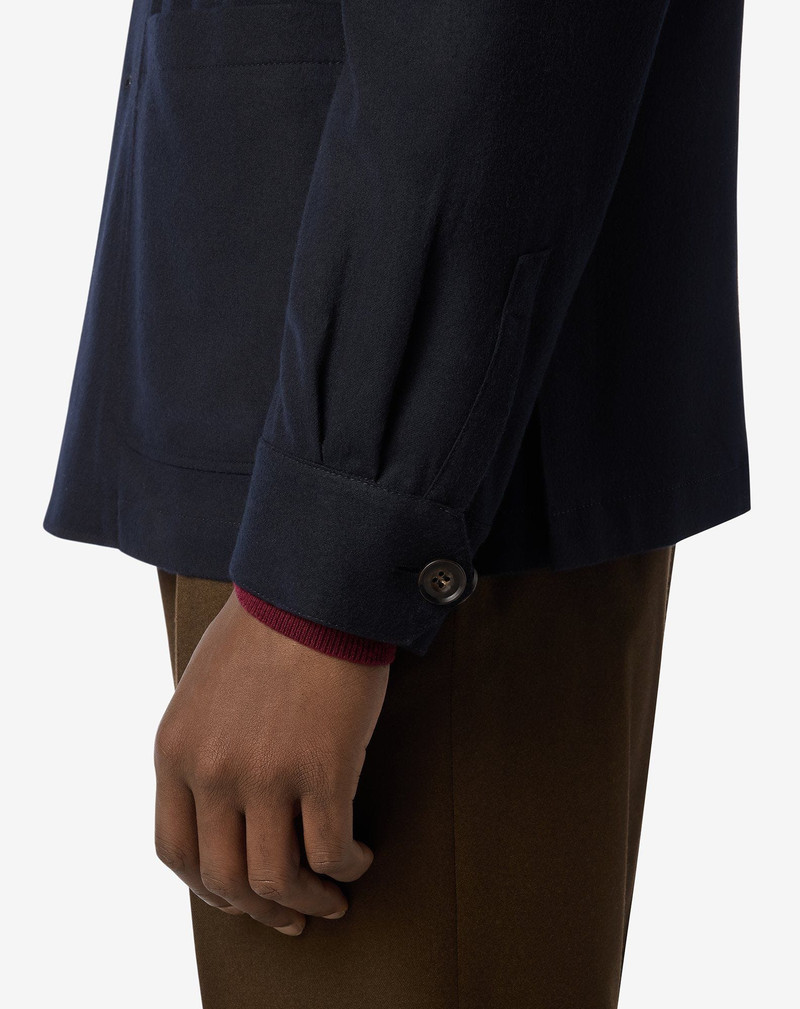 Unlined blue virgin wool jacket 5