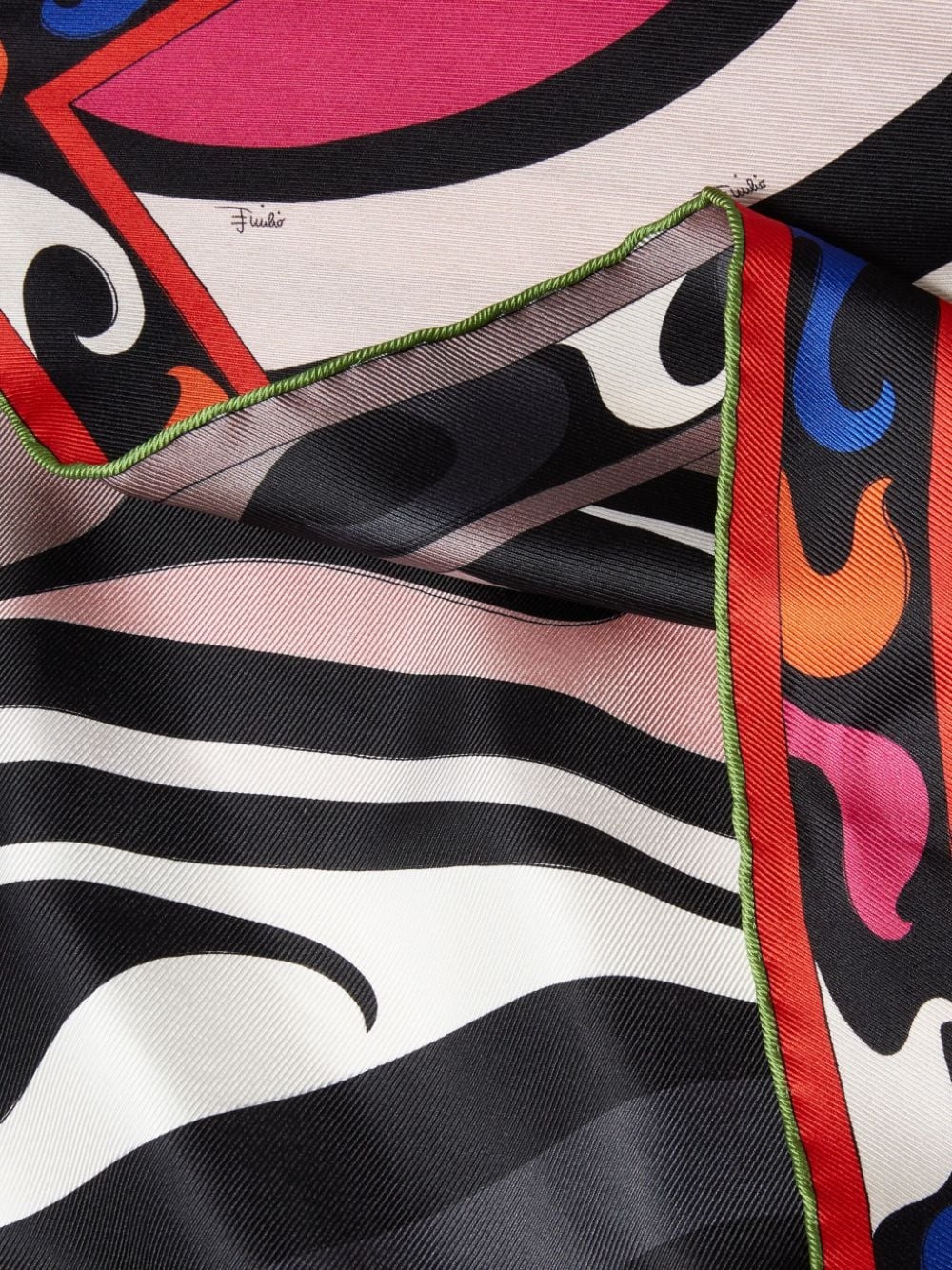 Marmo-print silk scarf - 3