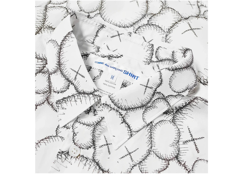 Comme Des Garçons CDG Shirt x KAWS Classic Poplin Shirt White/Black outlook