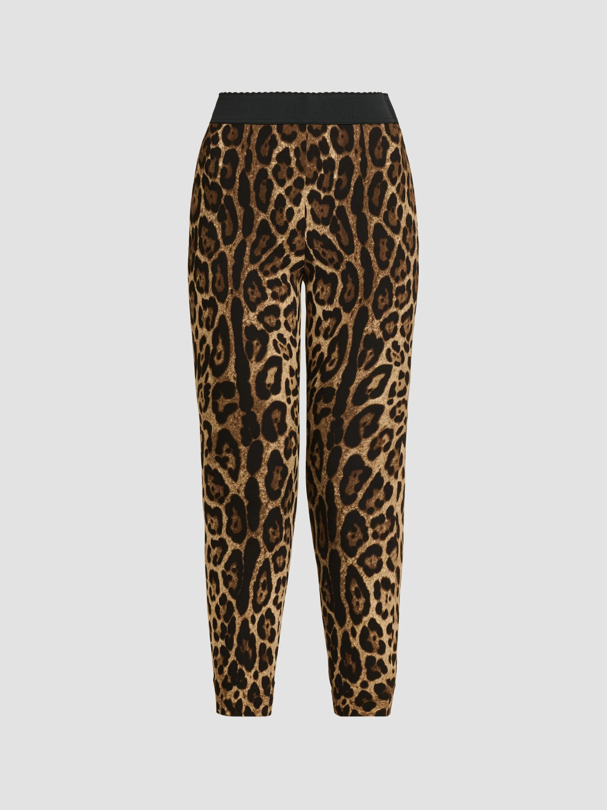 Women's Leopard Print Crop Leggings - Leo New - 1
