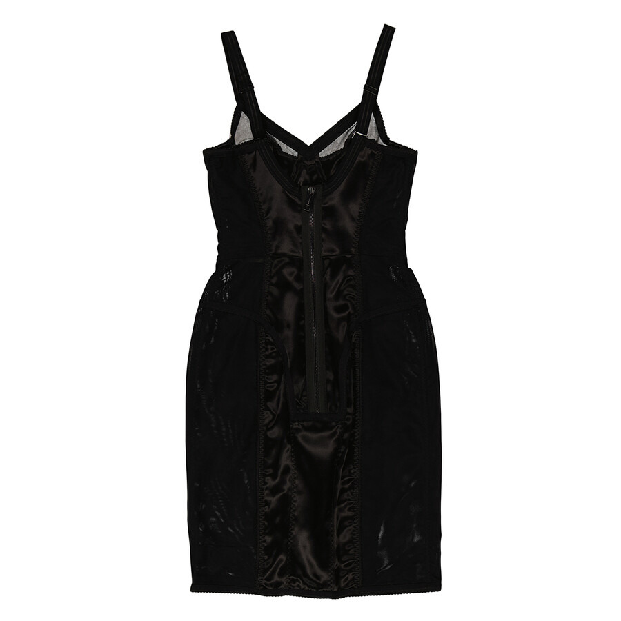 Burberry Ladies Black Tricot-Mesh Evening Corset Dress - 6