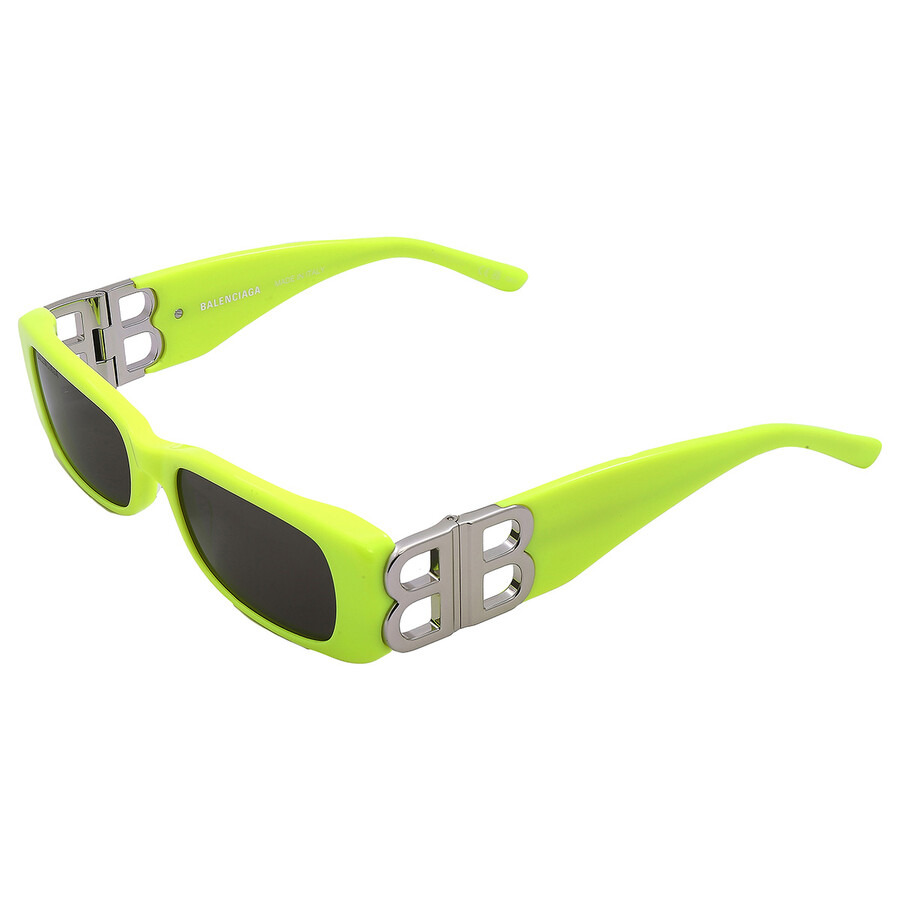 Balenciaga Grey Rectangular Ladies Sunglasses BB0096S 008 51 - 5