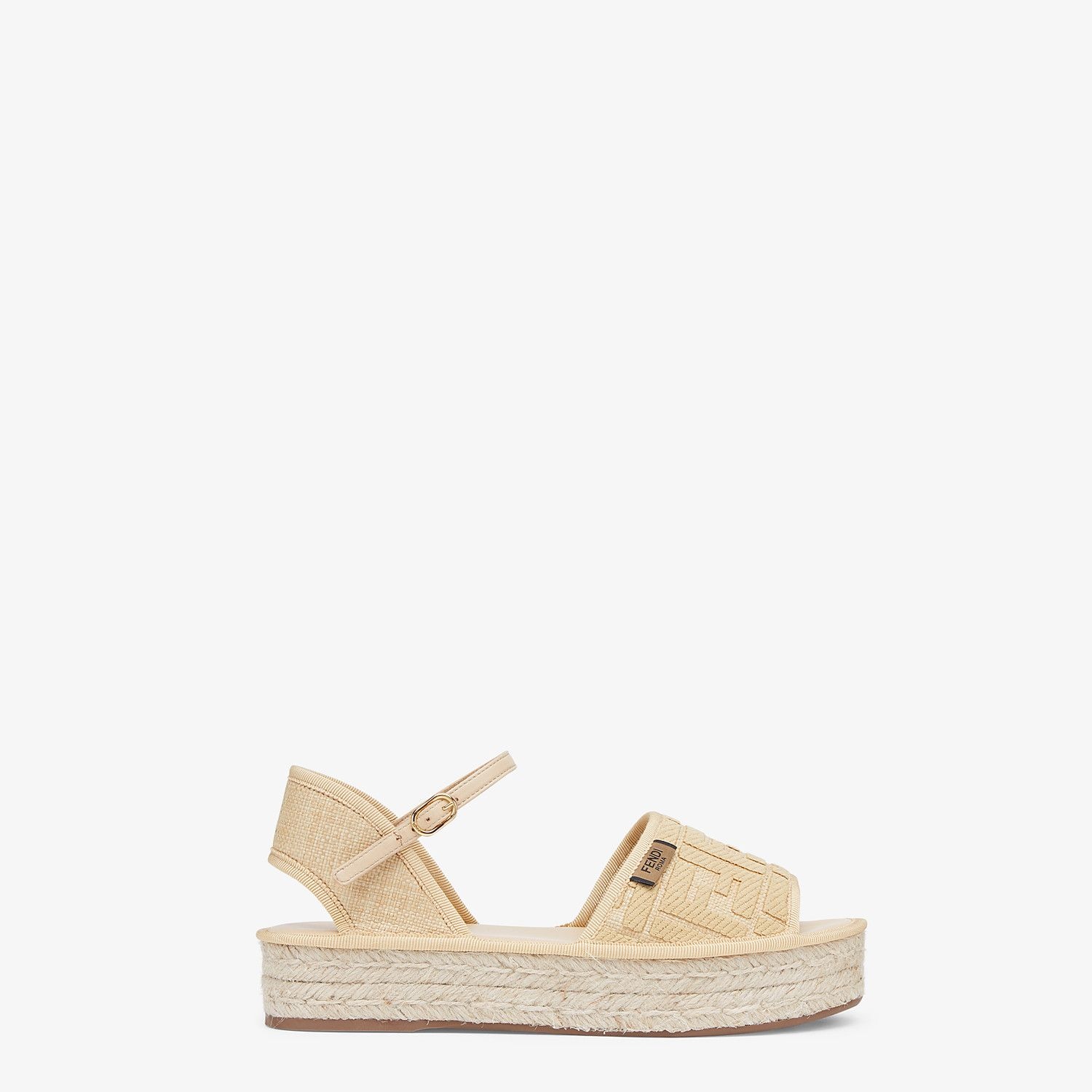 Natural raffia Flatform espadrilles - 1