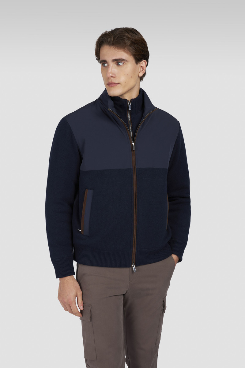 HYBRID JACKET IN WOOL AND CASHMERE WITH SUEDE AND TYPHOON® RE-4X4 STRETCH DETAILS 10