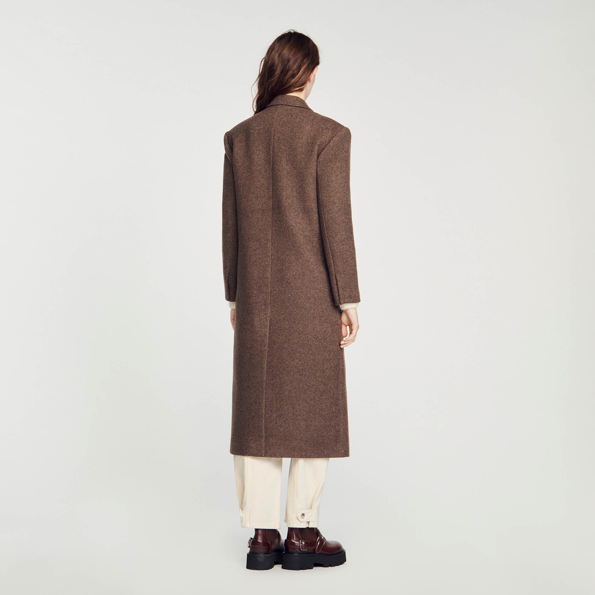 LONG-SLEEVED BUTTON COAT - 6