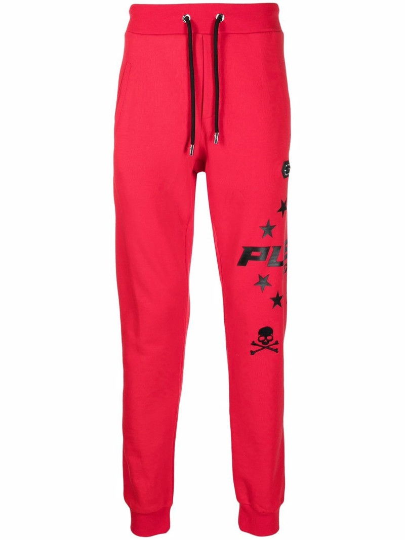 logo skull tracksuit bottoms 1