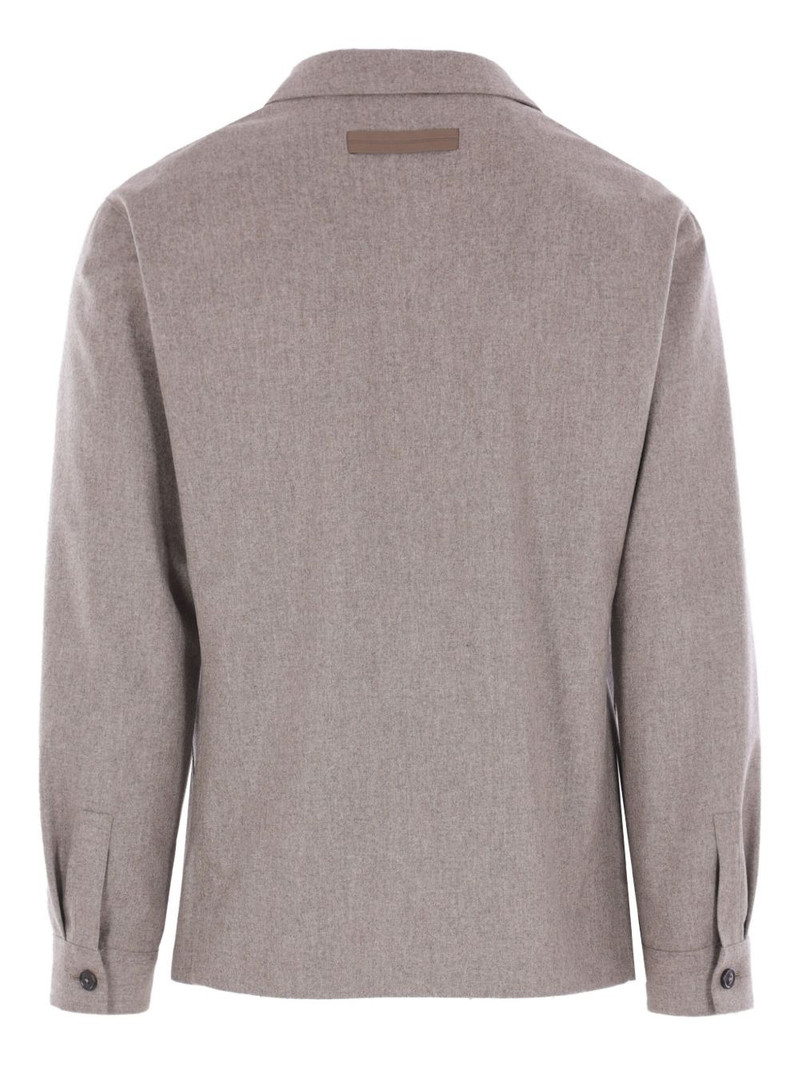 ZEGNA button-fastening patch-pocket jacket outlook