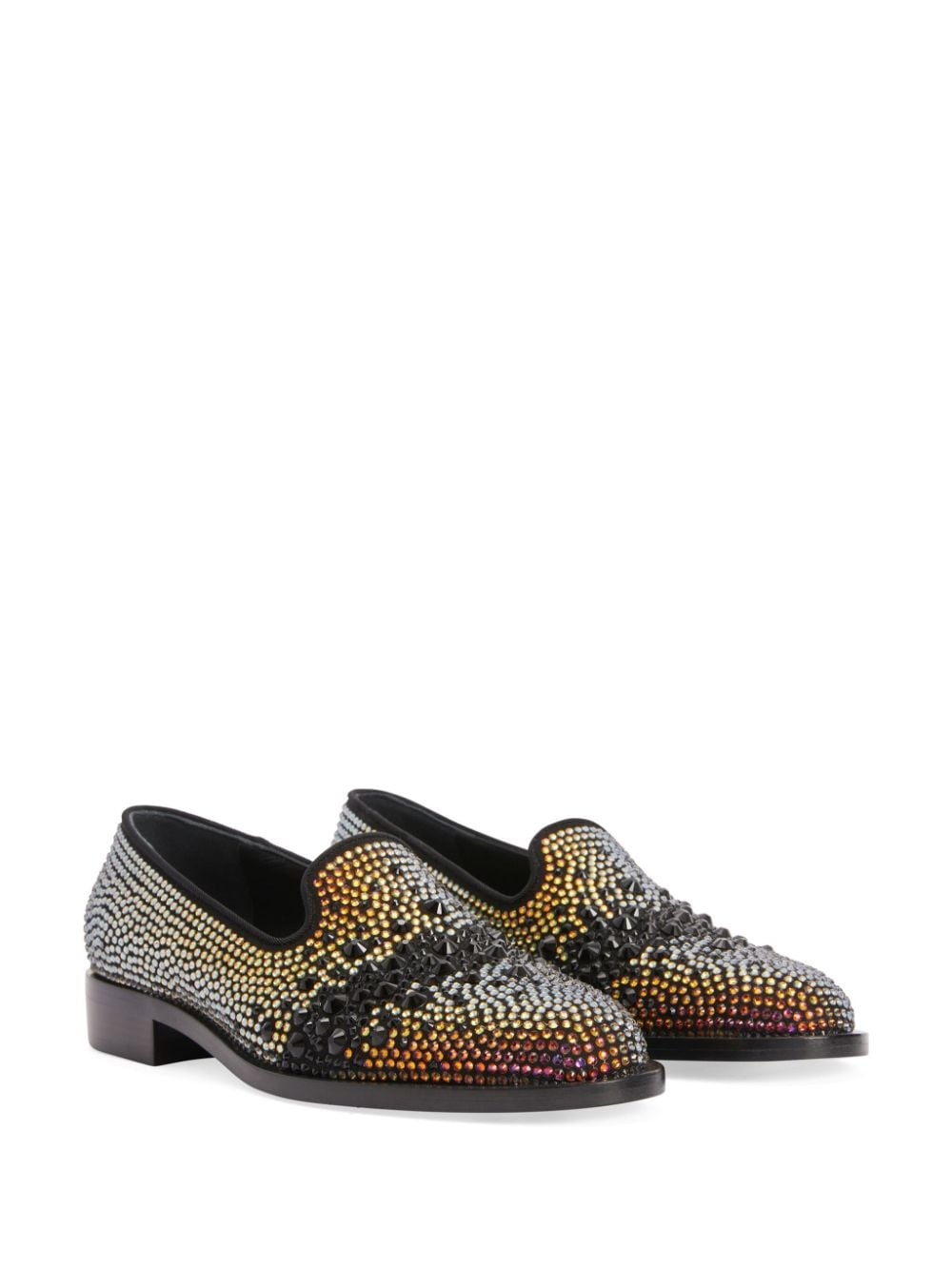 Matildha crystal-embellished loafers - 2