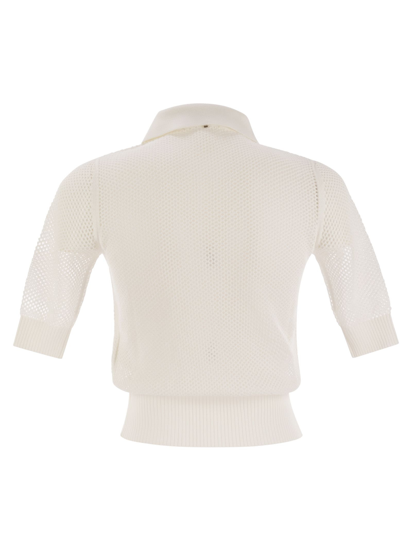 Sportmax Women Casta - Mesh Knit Polo Shirt - 2