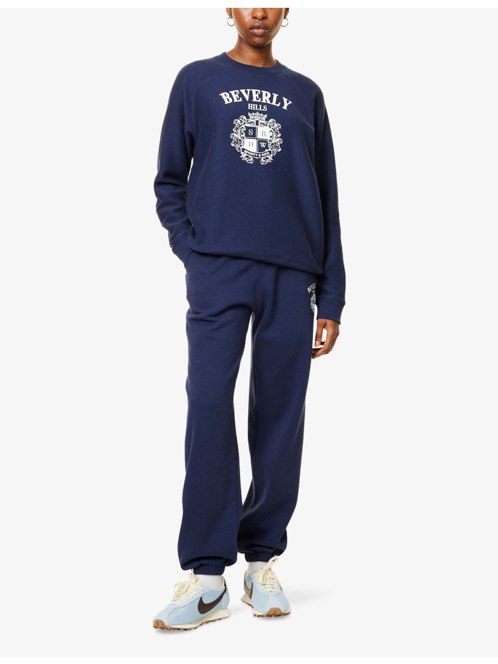 BH Crest Soft Round-Neck Cotton-Blend Sweatshirt - 2