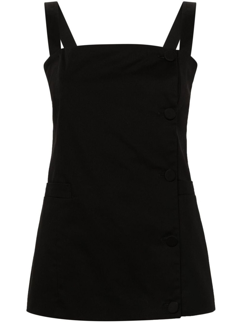 square-neck buttoned blouse 1