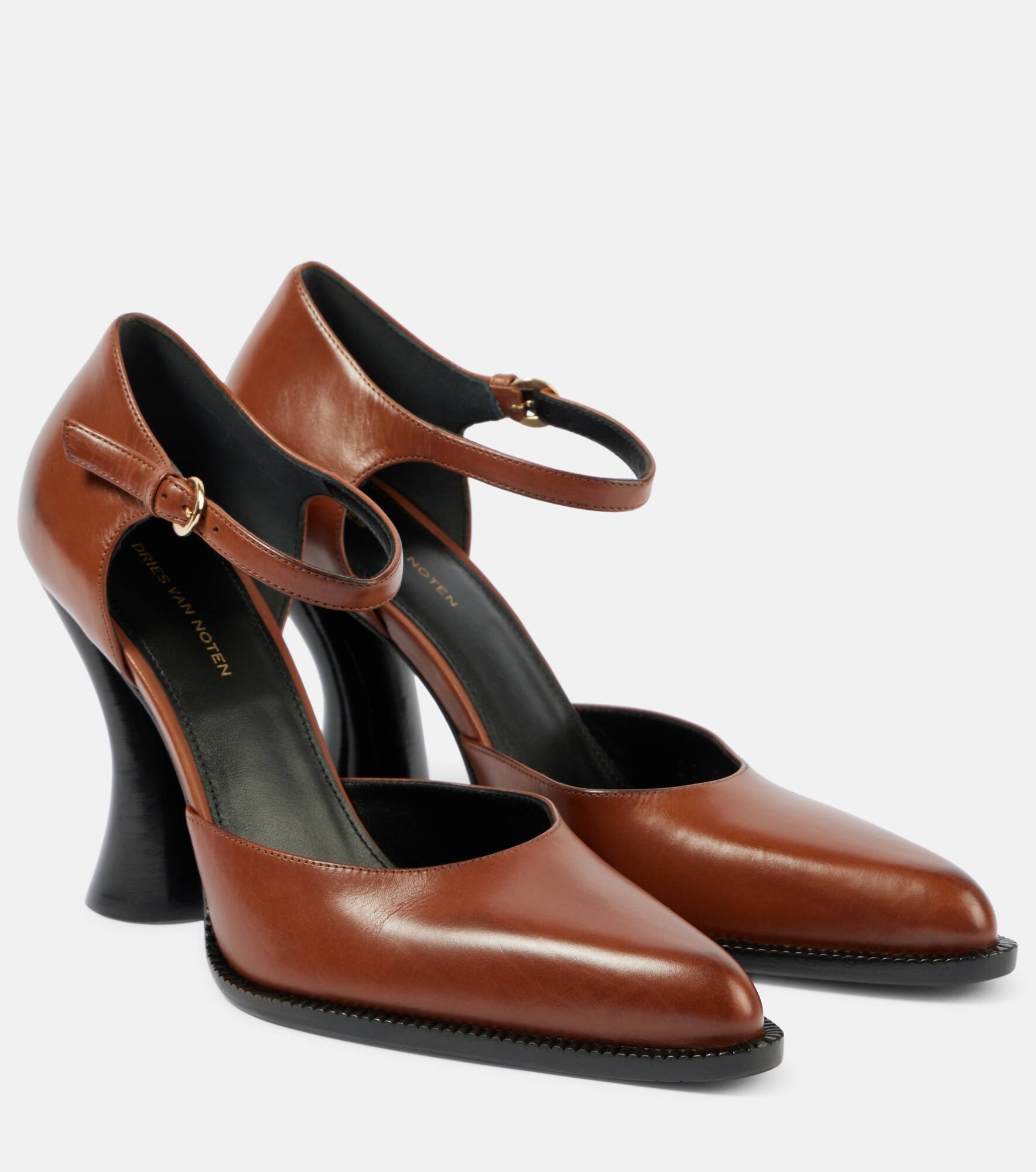 95 leather Mary Jane pumps - 1