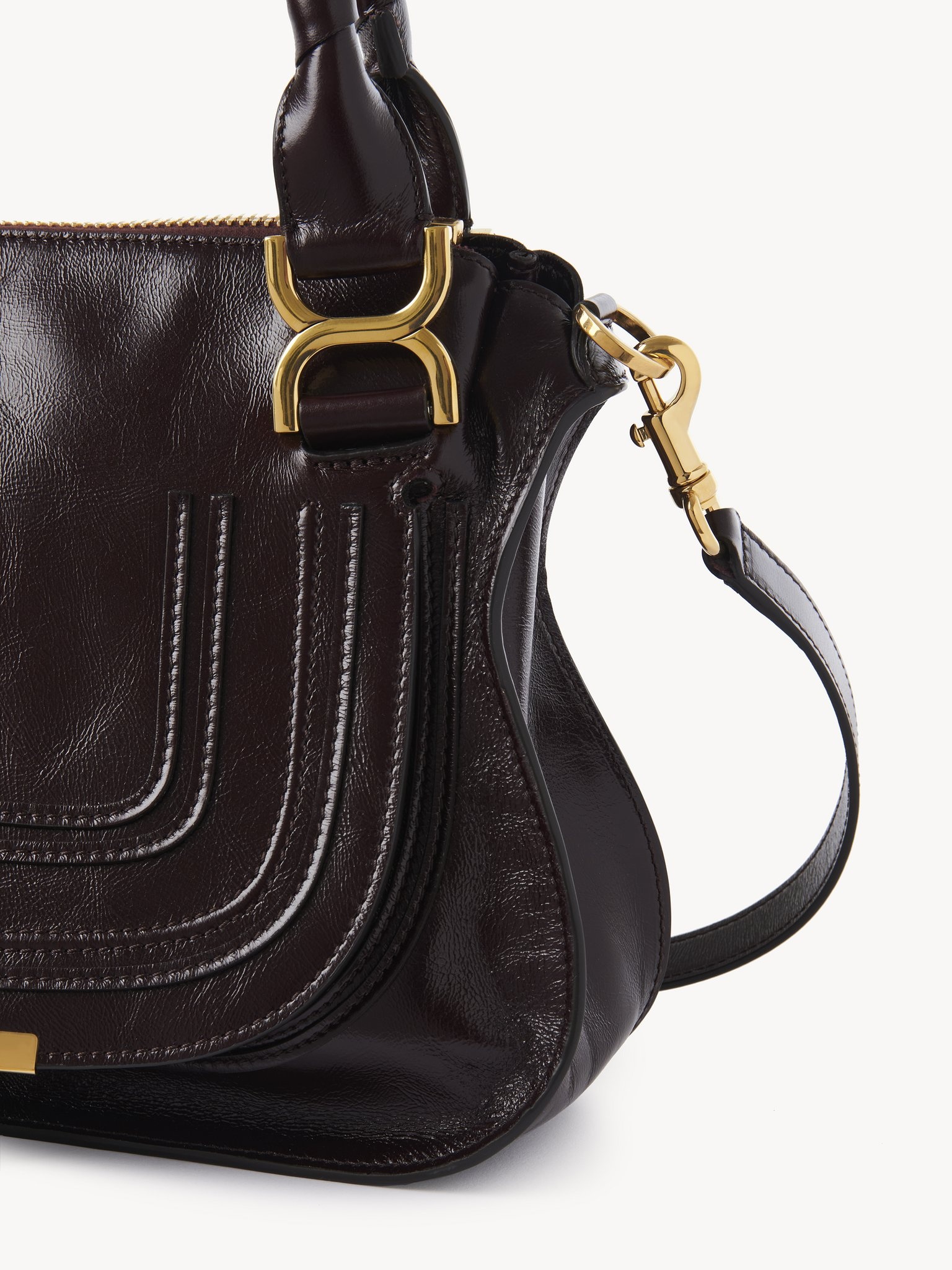 SMALL MARCIE BAG IN SHINY LEATHER - 3