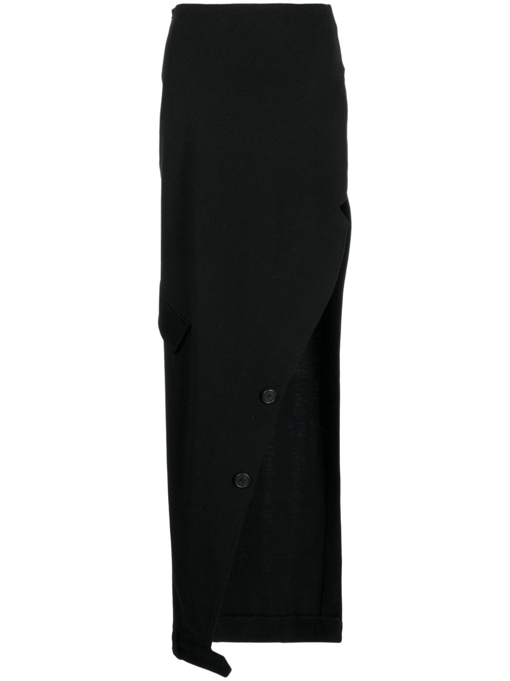 high-waisted cotton skirt - 1