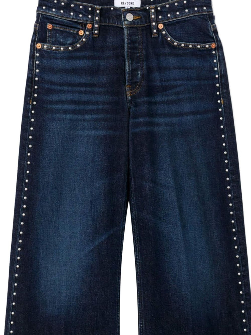 RE/DONE Studded Wide Leg Denim outlook