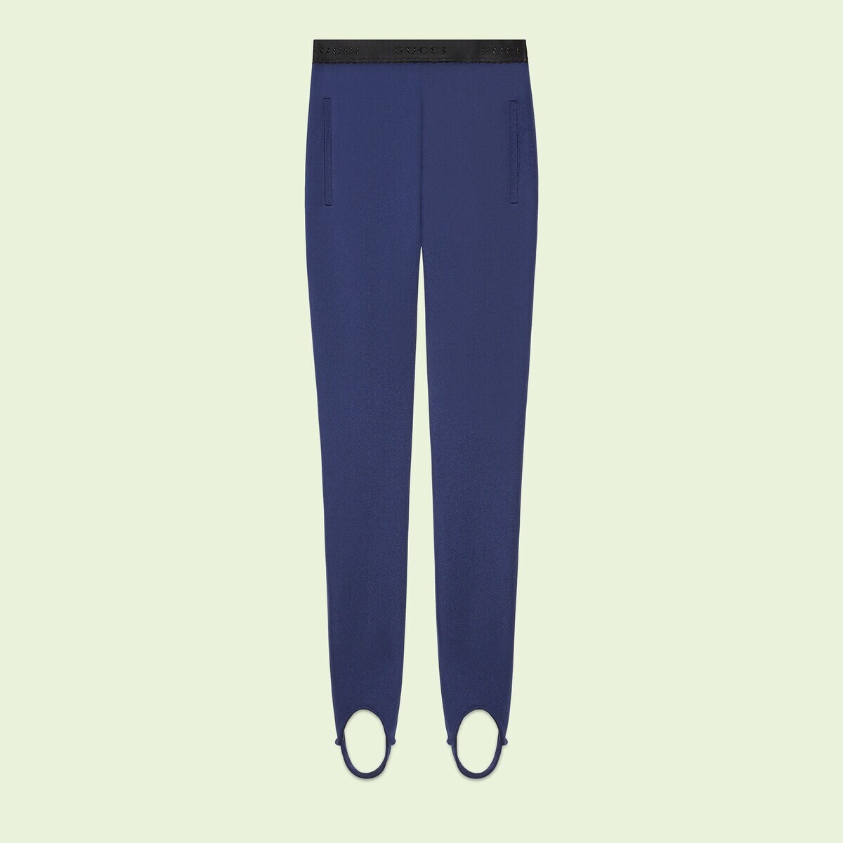 Shiny lycra stirrup pant - 1