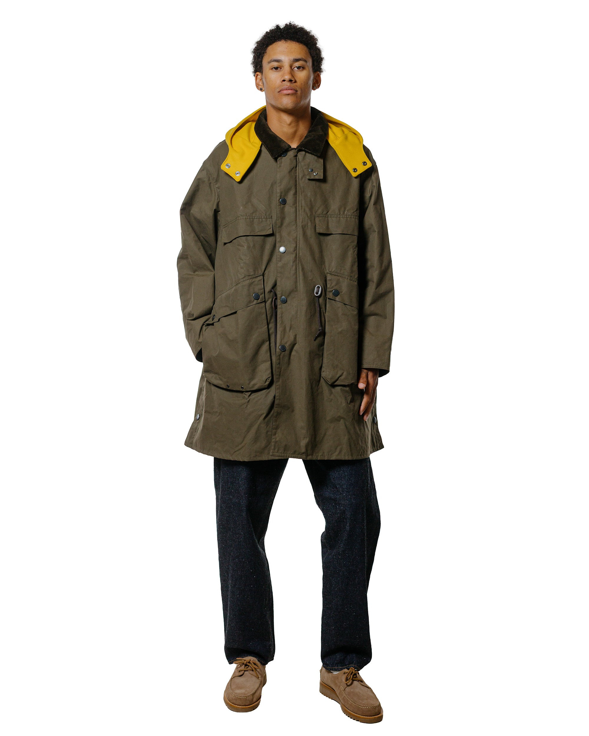 KAPTAIN SUNSHINE Bedale Casual Field Coat Khaki Brown - 2