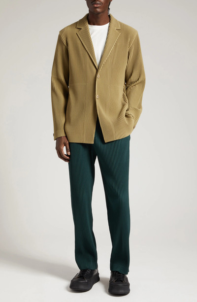 ISSEY MIYAKE Tailored Pleats Single Breasted Blazer outlook
