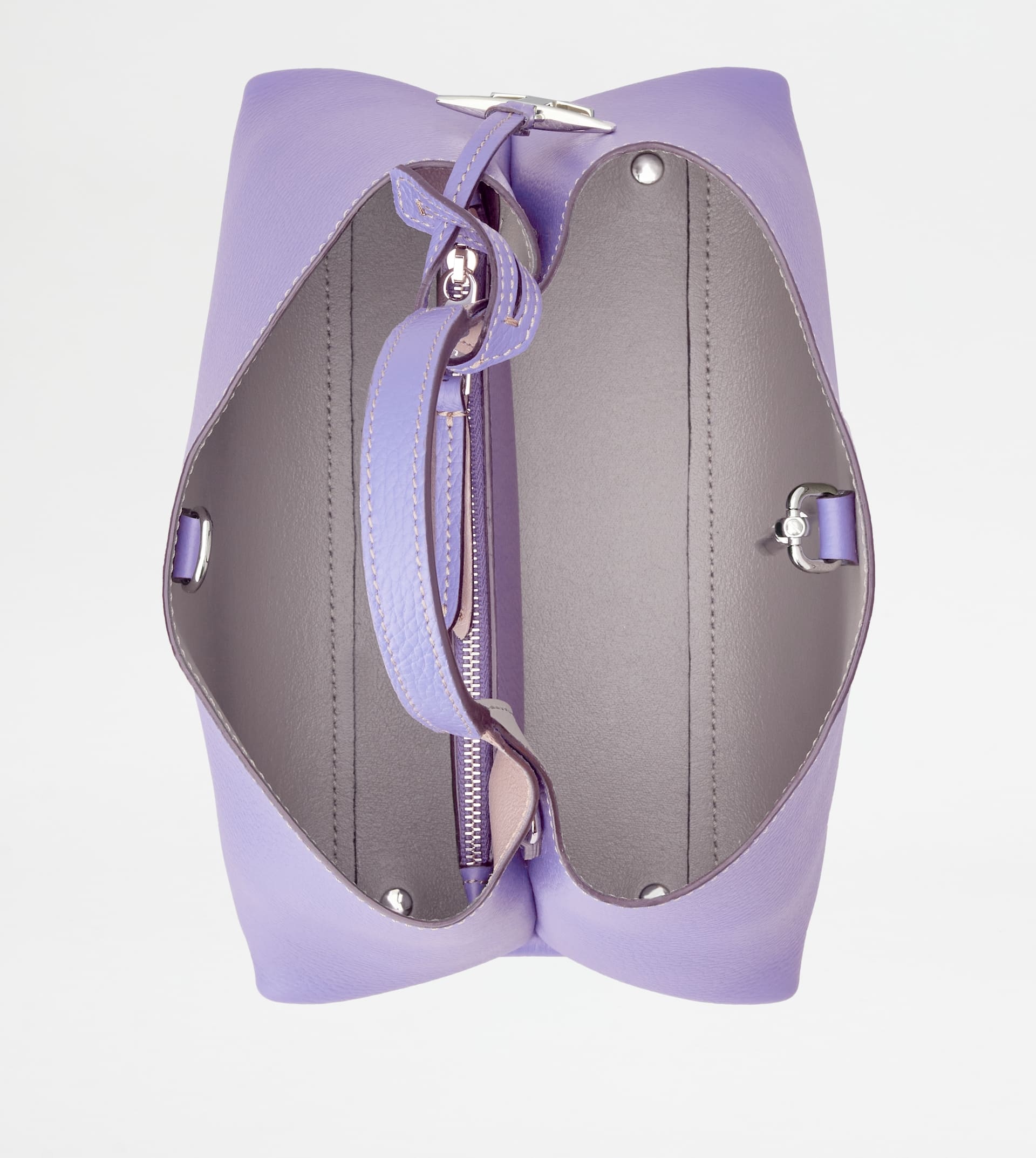 BAG IN LEATHER MICRO - VIOLET - 4