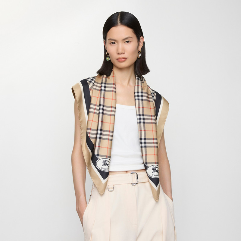 Burberry Check Silk Scarf outlook