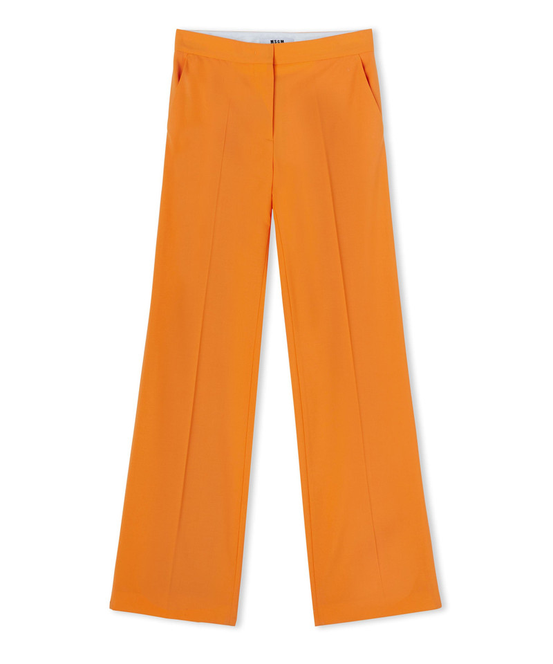 MSGM Lightweight wool tailored pants with straight legs outlook