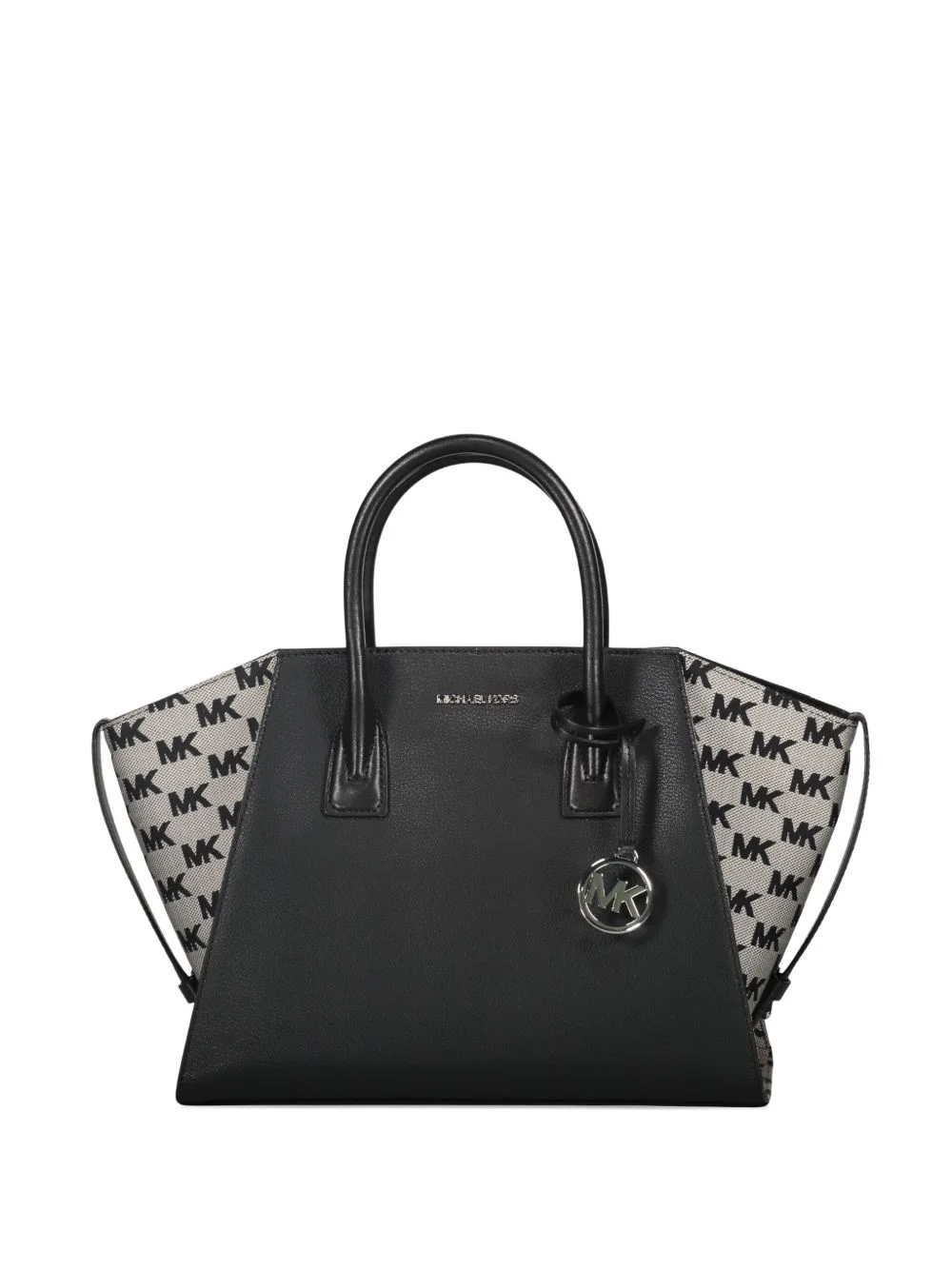 Avril leather logo-plaque tote bag - 1