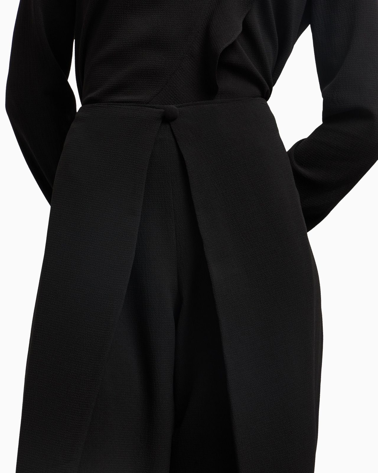 TROUSERS WITH FLUID CRÊPE PANEL - 5