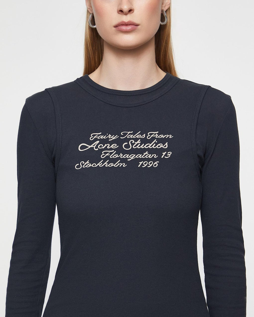 T-shirt Long Sleeve Layered Black - 5