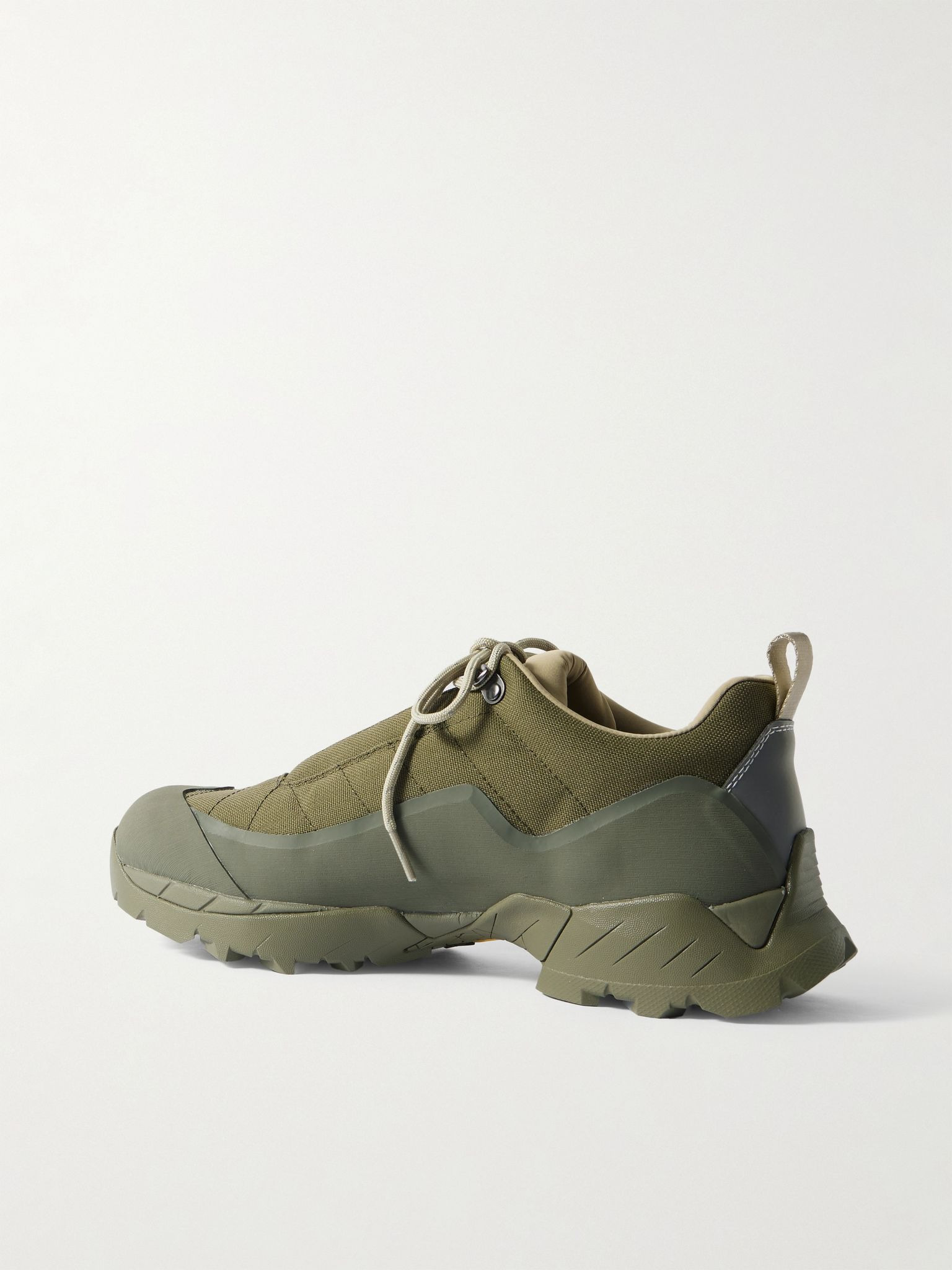 Katharina Rubber and Leather-Trimmed CORDURA® Hiking Sneakers Green - 4
