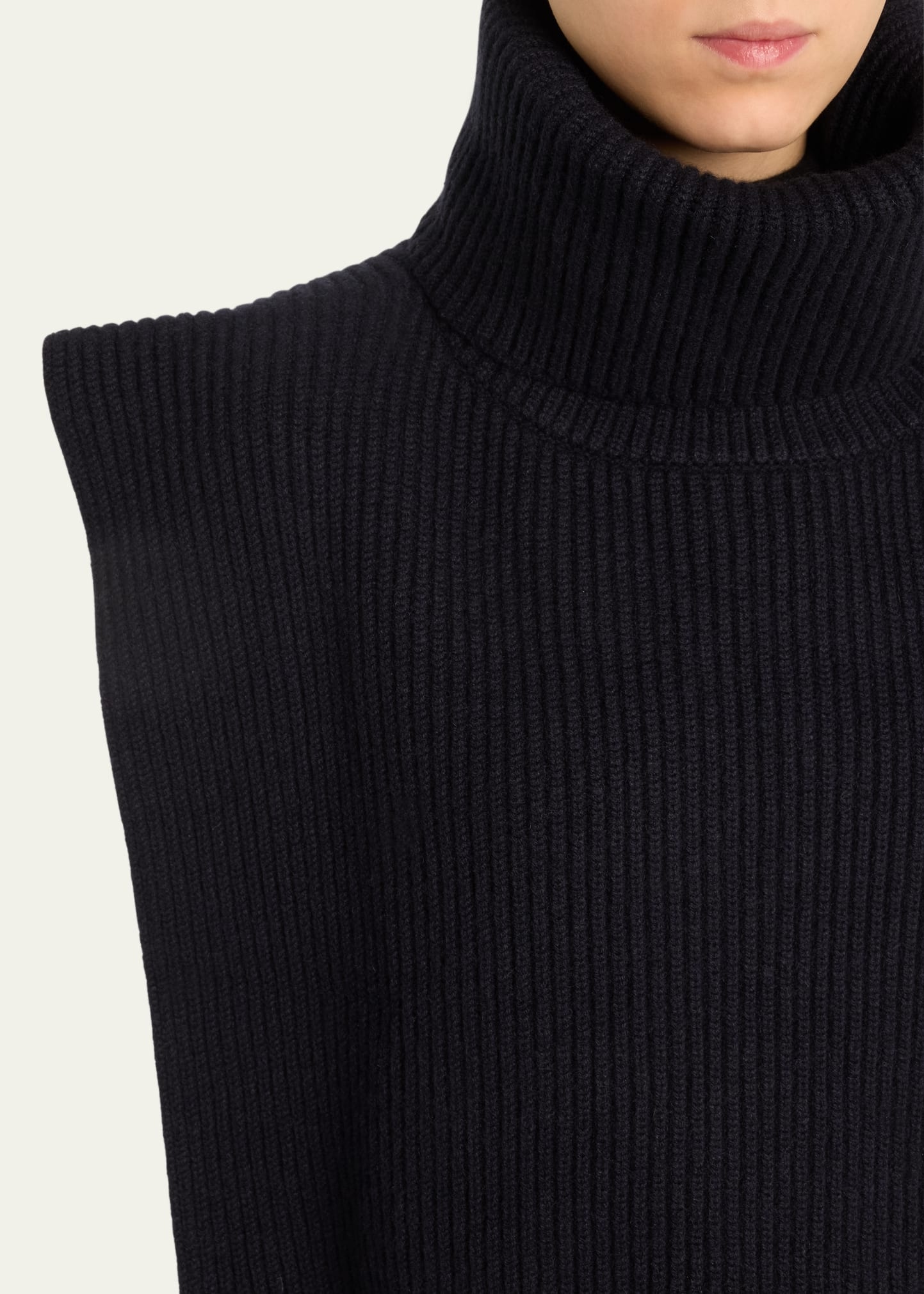 Eppie Cashmere Rib Turtleneck Collar - 5