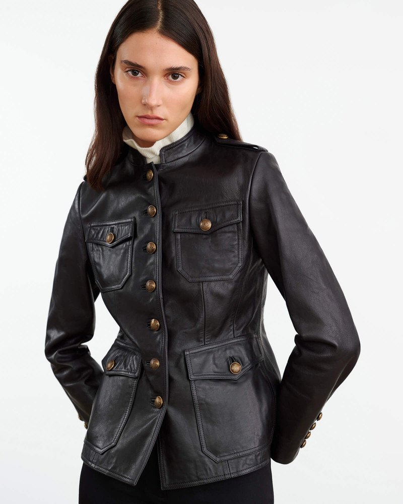 NILI LOTAN GERALDINE LEATHER JACKET outlook