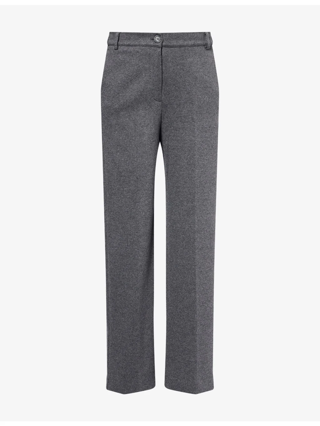 Straight-Leg Stretch-Cotton Trousers - 1