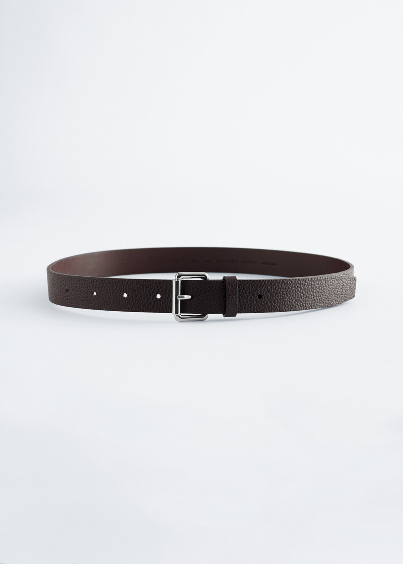 Textured Leather Belt 1