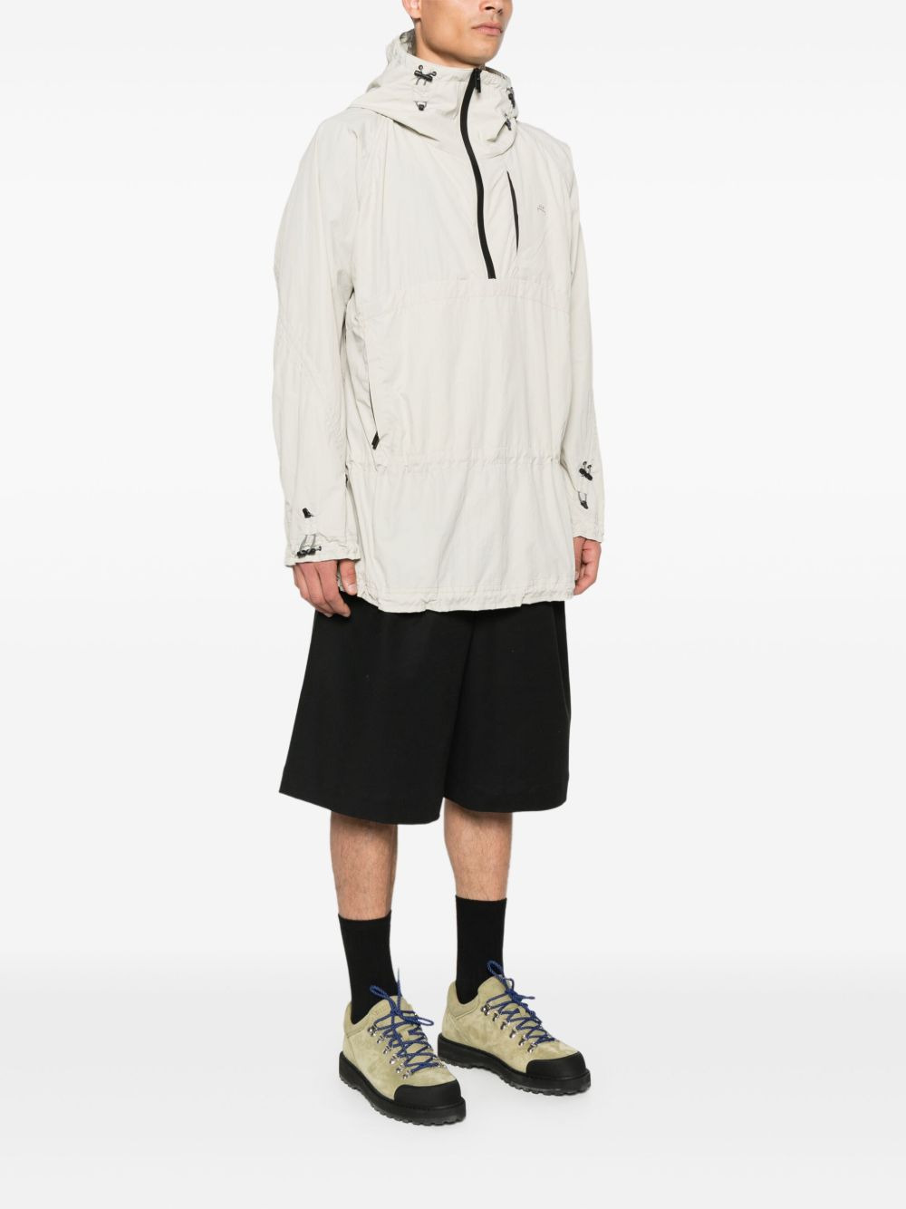 drawstring hooded parka - 3