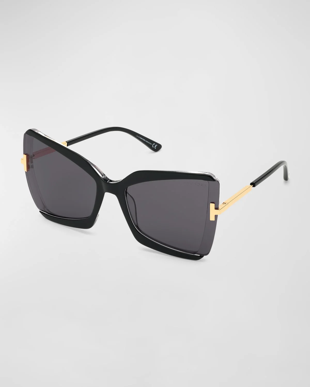 Gia Semi-Rimless Butterfly Sunglasses - 1